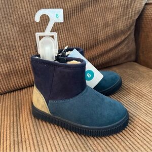 ✨5/$25✨ Kids' size 8 NWT Blue teal and Tan Boots